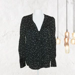 Lewit Button Up with Tie Silk Blouse - NWT